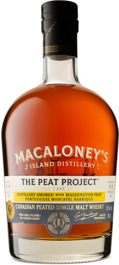 The Peat Project: Distillery Smoked Washington Peat matured in a Portuguese Moscatel Single Cask